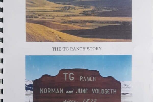 THe front page of the family history of the Voldseth family, who owns the original Grande ranch.