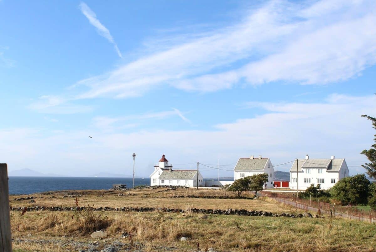 Tungenes Lighthouse in Randaberg municipality, where the fiord out of Stavanger meets the North Sea.